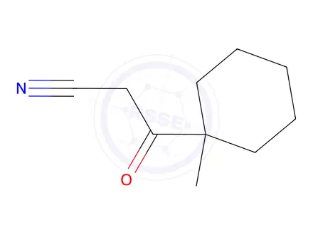 Chemical structure of 3-(1-Methyl-cyclohexyl)-3-oxo-propionitrile