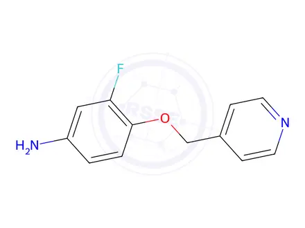 Chemical structure of 3-Fluoro-4-(pyridin-4-ylmethoxy)aniline