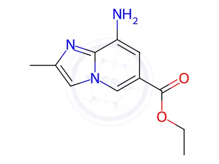 Chemical structure of Ethyl 8-amino-2-methylimidazo[1,2-a]pyridine-6-carboxylate