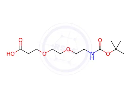 Chemical structure of 4,7,12-Trioxa-10-azatetradecanoic acid, 13,13-dimethyl-11-oxo