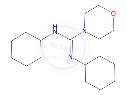 Chemical structure of (Z)-N,N'-Dicyclohexylmorpholine-4-carboximidamide