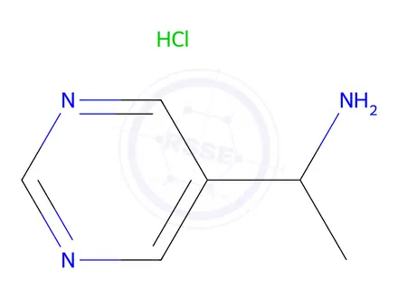 Chemical structure of 1-Pyrimidin-5-ylethanamine hydrochloride