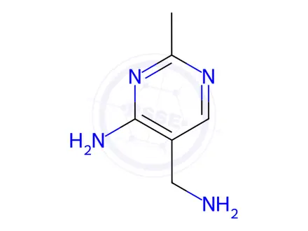 Chemical structure of 4-Amino-5-aminomethyl-2-methylpyrimidine dihydrochloride