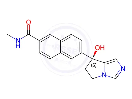 Chemical structure of Orteronel