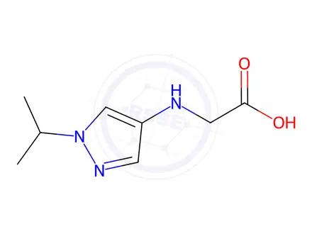 Chemical structure of N-(1-isopropyl-1H-pyrazol-4-yl)glycine