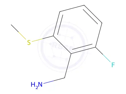 Chemical structure of [2-fluoro-6-(methylsulfanyl)phenyl]methanamine