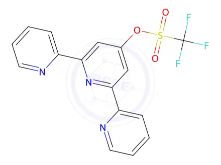 Chemical structure of 4'-TRIFLUOROMETHYLSULFONO-2,2':6',2''-TERPYRIDINE