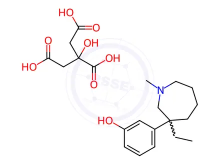 Chemical structure of Meptazinol Citrate