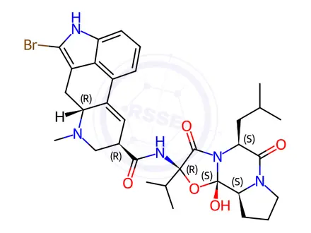 Chemical structure of Bromocriptine