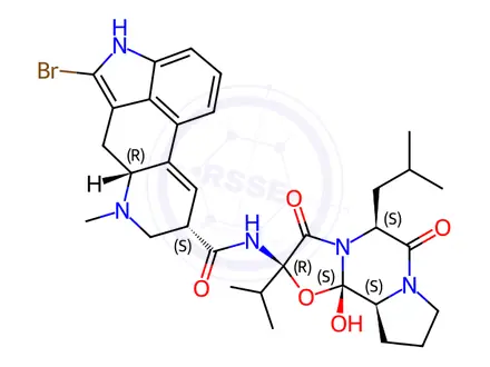 Chemical structure of Bromocriptine EP Impurity C