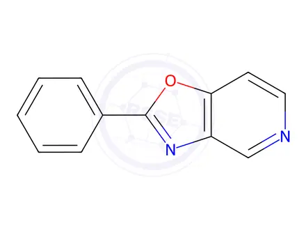 Chemical structure of Oxazolo[4,5-c]pyridine, 2-phenyl-