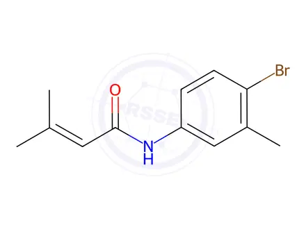 Chemical structure of n-(4-Bromo-3-methylphenyl)-3-methylbut-2-enamide