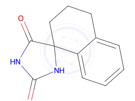 Chemical structure of 3’,4’-Dihydro-2’H-spiro[imidazolidine-4,1’-naphthalene]-2,5-dione