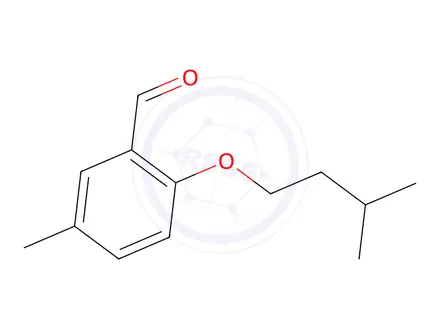 Chemical structure of 2-(Isopentyloxy)-5-methylbenzaldehyde