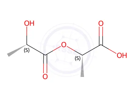 Chemical structure of (S,S)-lactoyllactic acid