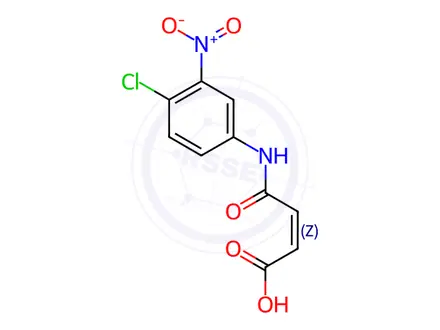 Chemical structure of (2Z)-3-[(4-Chloro-3-nitrophenyl)carbamoyl]prop-2-enoic Acid