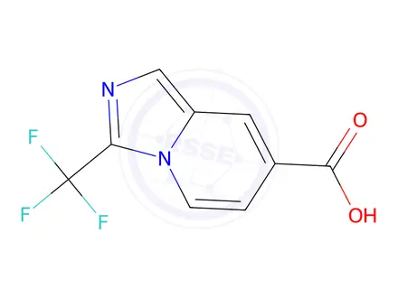 Chemical structure of 3-(Trifluoromethyl)imidazo[1,5-a]pyridine-7-carboxylic acid