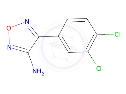 Chemical structure of 4-(3,4-Dichlorophenyl)-1,2,5-oxadiazol-3-amine