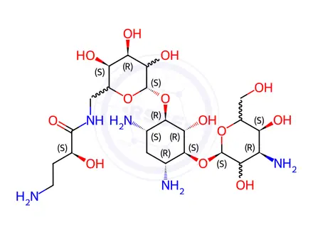Chemical structure of Amikacin EP Impurity E