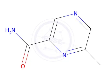 Chemical structure of 6-Methylpyrazine-2-carboxamide