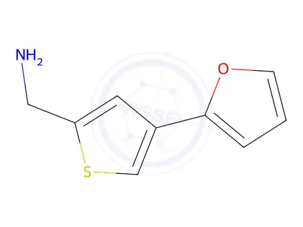 Chemical structure of (4-(furan-2-yl)thiophen-2-yl)methanamine