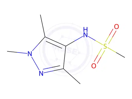 Chemical structure of N-(1,3,5-Trimethyl-1H-pyrazol-4-yl)methanesulfonamide