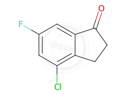 Chemical structure of 4-CHLORO-6-FLUOROINDAN-1-ONE