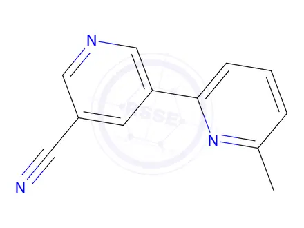 Chemical structure of 6-Methyl-[2,3'-bipyridine]-5'-carbonitrile