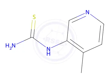 Chemical structure of (4-methylpyridin-3-yl)thiourea