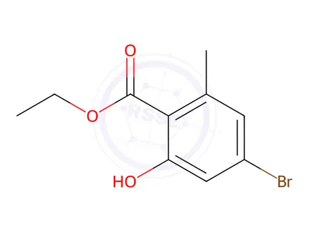 Chemical structure of Ethyl 4-bromo-2-hydroxy-6-methylbenzoate