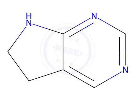 Chemical structure of 5H,6H,7H-PYRROLO[2,3-D]PYRIMIDINE DIHYDROCHLORIDE
