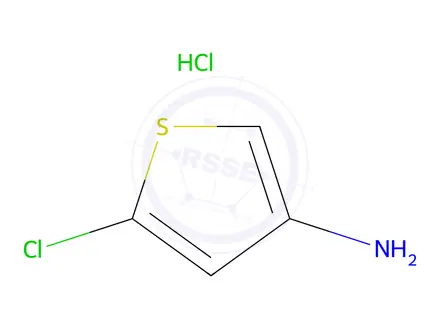 Chemical structure of 5-Chlorothiophen-3-amine Hydrochloride