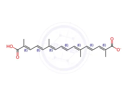 Chemical structure of Transcrocetin Liposomal Impurity 3