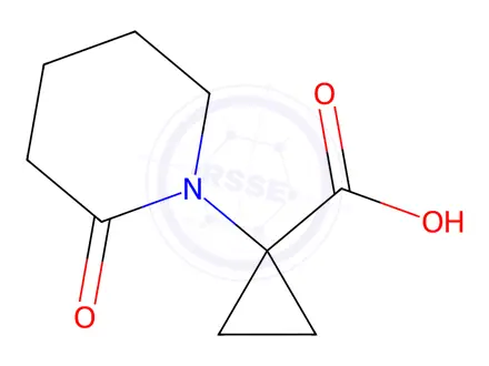 Chemical structure of 1-(2-oxopiperidin-1-yl)cyclopropane-1-carboxylic acid