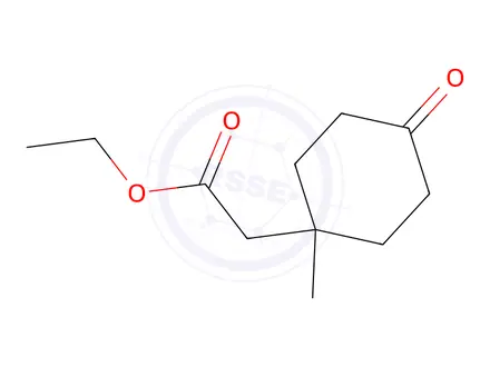 Chemical structure of Ethyl 2-(1-methyl-4-oxocyclohexyl)acetate