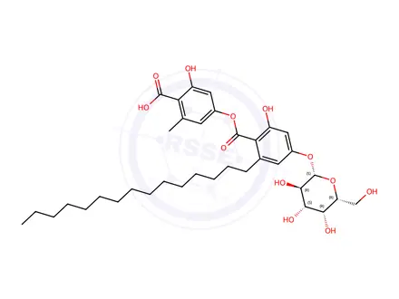 Chemical structure of aquastatin A