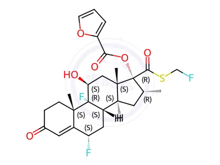 Chemical structure of Fluticasone Impurity N3