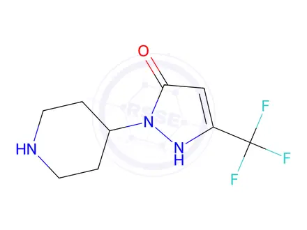 Chemical structure of 1-(piperidin-4-yl)-3-(trifluoromethyl)-1h-pyrazol-5-ol