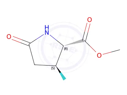 Chemical structure of (2R,3S)-Methyl 3-fluoro-5-oxopyrrolidine-2-carboxylate
