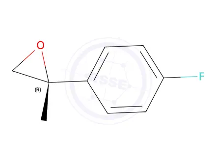 Chemical structure of Oxirane, 2-(4-fluorophenyl)-2-methyl-, (2R)-(9CI)