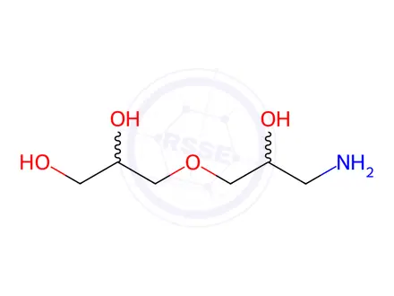 Chemical structure of 3-(3-Amino-2-hydroxypropoxy)propane-1,2-diol
