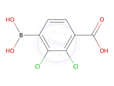 Chemical structure of 2,3-Dichloro-4-(dihydroxyboranyl)benzoic acid