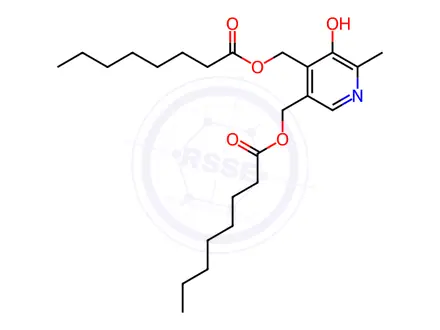 Chemical structure of Pyridoxine dicaprylate