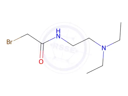 Chemical structure of 2-Bromo-N-[2-(diethylamino)ethyl]acetamide