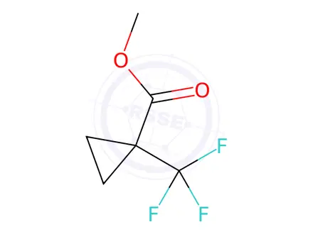 Chemical structure of 1-(Trifluoromethyl)cyclopropane-1-carboxylic acid methyl ester
