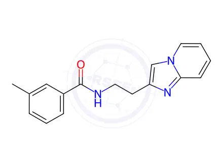 Chemical structure of N-(2-(Imidazo[1,2-a]pyridin-2-yl)ethyl)-3-methylbenzamide
