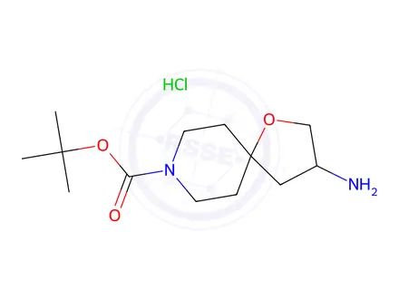 Chemical structure of tert-Butyl 3-amino-1-oxa-8-azaspiro[4.5]decane-8-carboxylate hydrochloride