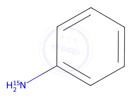 Chemical structure of Aniline-15N