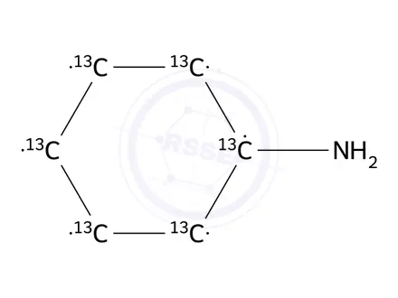 Chemical structure of Aniline-¹³C₆