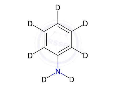 Chemical structure of Aniline-d7 Solution in Acetonitrile